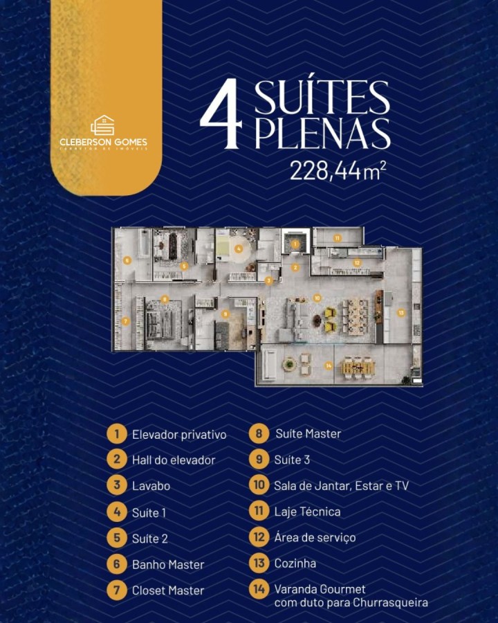 Apartamento, 4 quartos, 228 m² - Foto 14