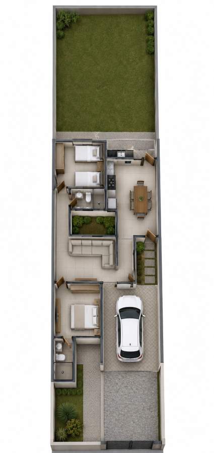 Casa, 2 quartos - Foto 2